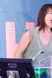 Milla Jovovich at Bans off Our Bodies Women’s March & Rally in LA 05/14/2022