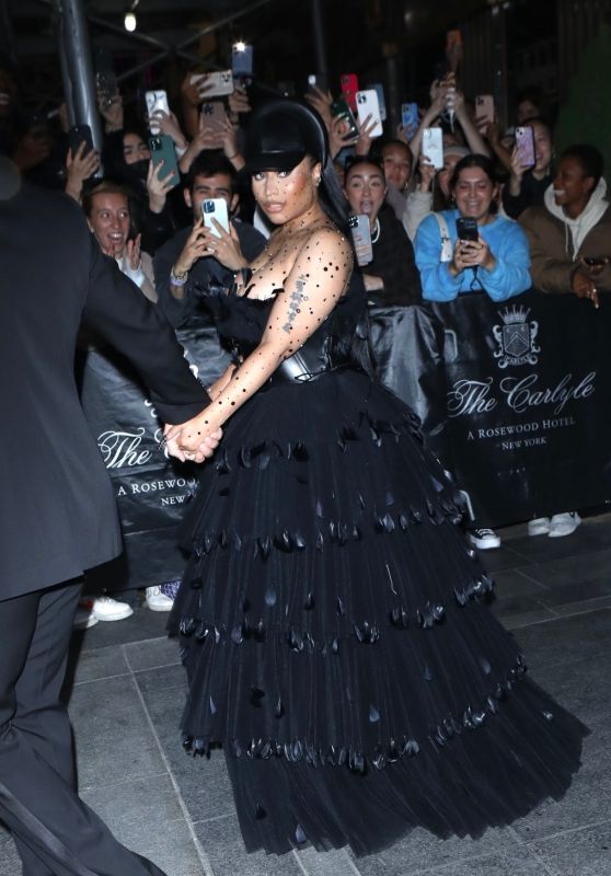 Nicki Minaj - Leaves The Carlyle Hotel Headed to the Met Gala 2022 in New York 05/02/2022