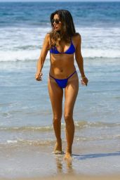 Noureen Dewulf in a Blue Bikini in Santa Monica 2017