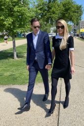 Paris Hilton and Carter Reum on Capitol Hill in Washington DC 05/11/2022