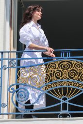 Rebecca Hall at the Martinez Balcony Hotel in Cannes 05/17/2022