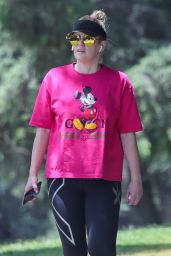 Rebel Wilson Wears a Gucci Mickey Mouse Tee   Griffith Park in LA 05 10 2022   - 90