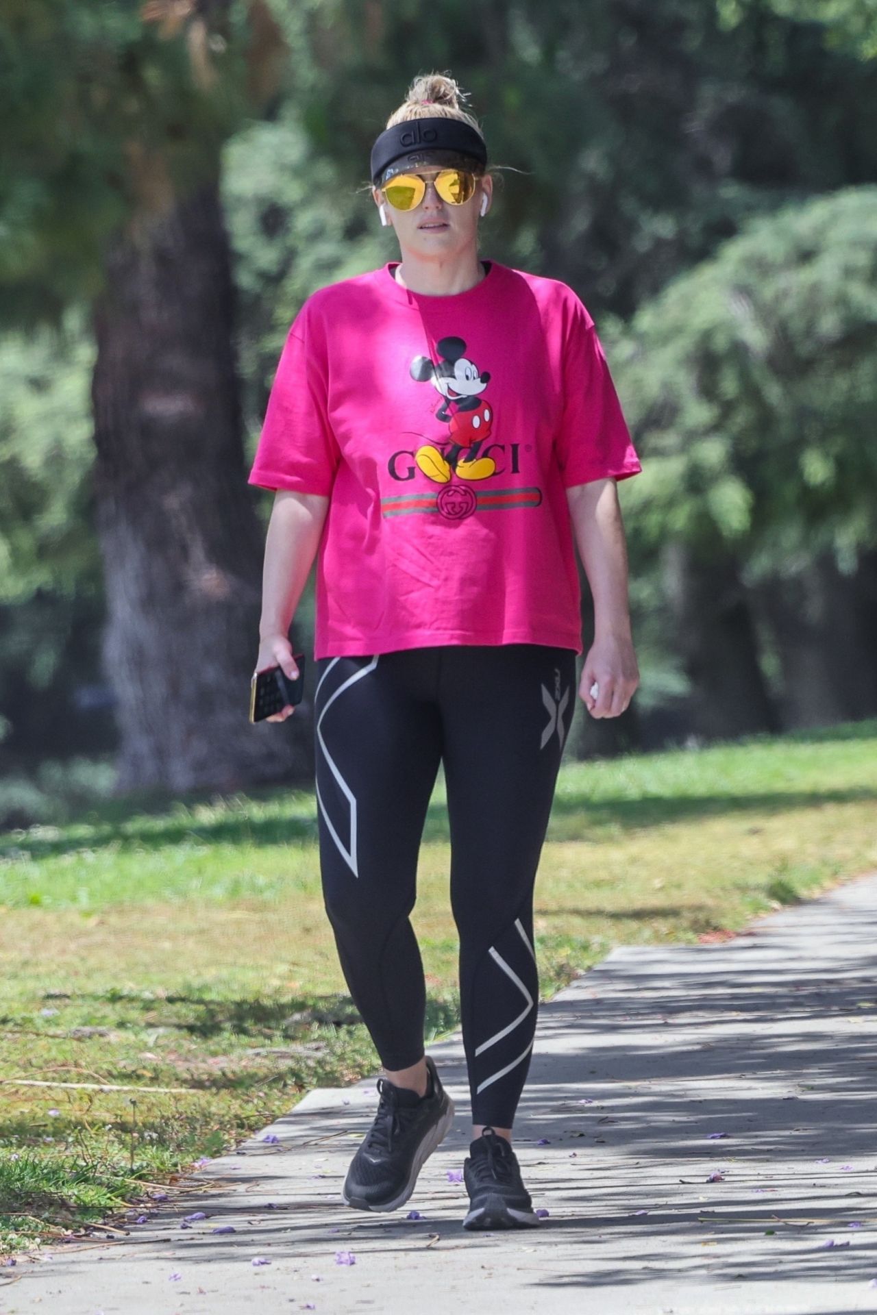 Rebel Wilson Wears a Gucci Mickey Mouse Tee - Griffith Park in LA 05/10 ...
