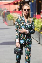 Amanda Holden in a Flower Trouser Suit - London 06/07/2022