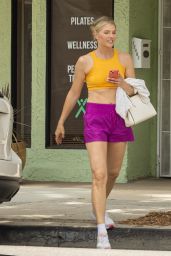 Amanda Kloots in a Gym Ready Outfit in Los Angeles 06/22/2022