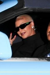 Amber Rose and Alexander "AE" Edwards - Night Out in Culver City 06/24/2022