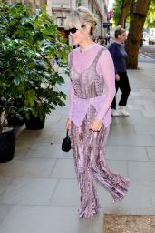 Ashley Roberts - Arriving at the Playhouse Theatre in London