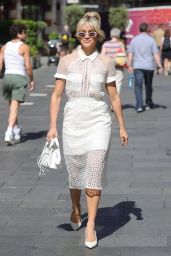 Ashley Roberts in a White Mesh Dress   London 06 15 2022   - 68