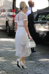 Ashley Roberts in a White Mesh Dress   London 06 15 2022   - 44