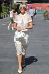 Ashley Roberts in a White Mesh Dress   London 06 15 2022   - 61