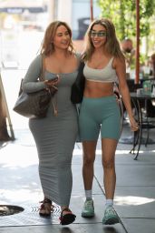 Chantel Jeffries and Catherine Paiz at Urth Caffe in West Hollywood 06/13/2022