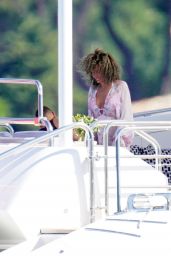 Cora Gauthier On a Yacht in St-Tropez 06/25/2022