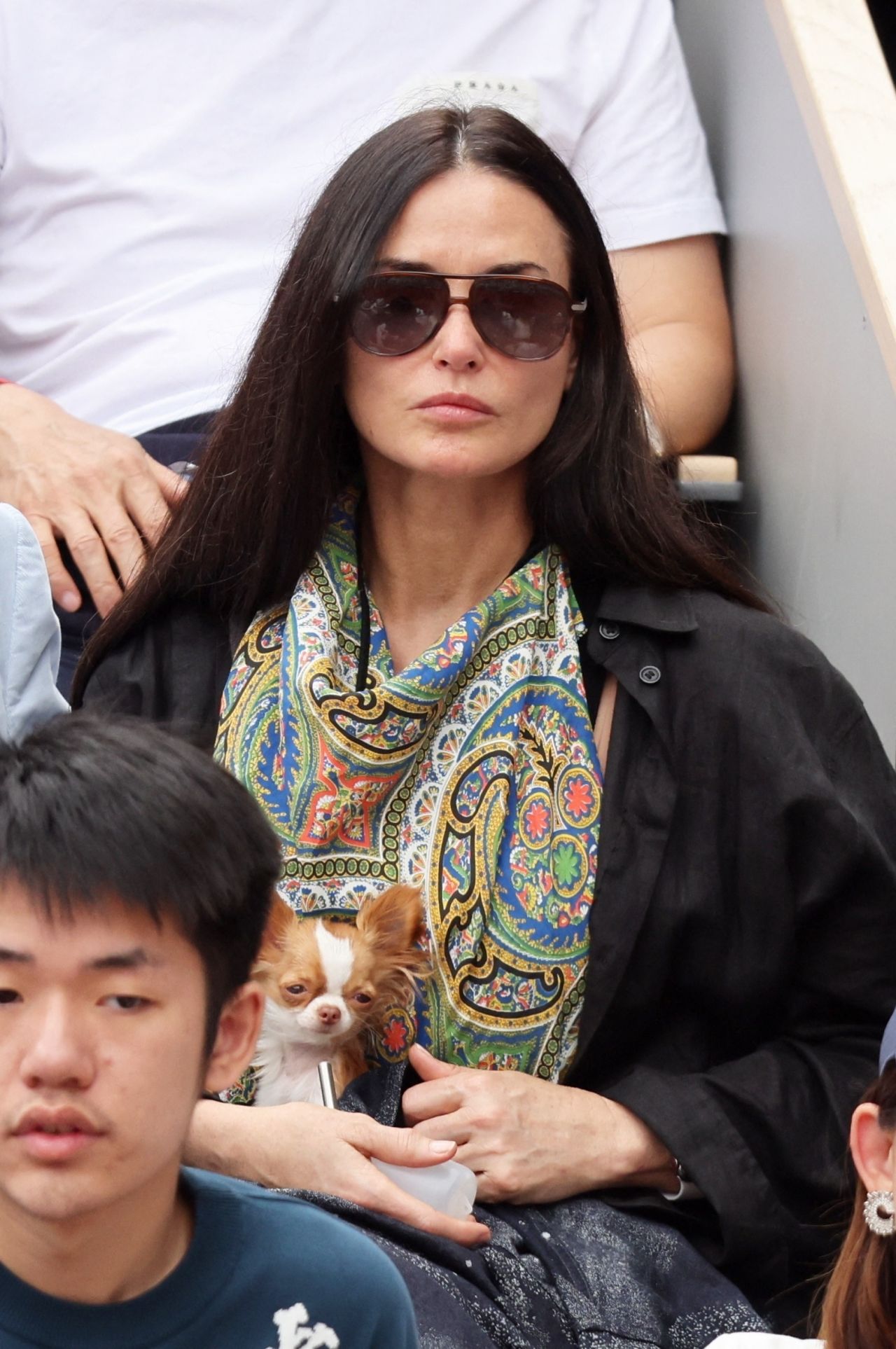 Demi Moore - French Open Tennis Championships at Roland Garros 06/05