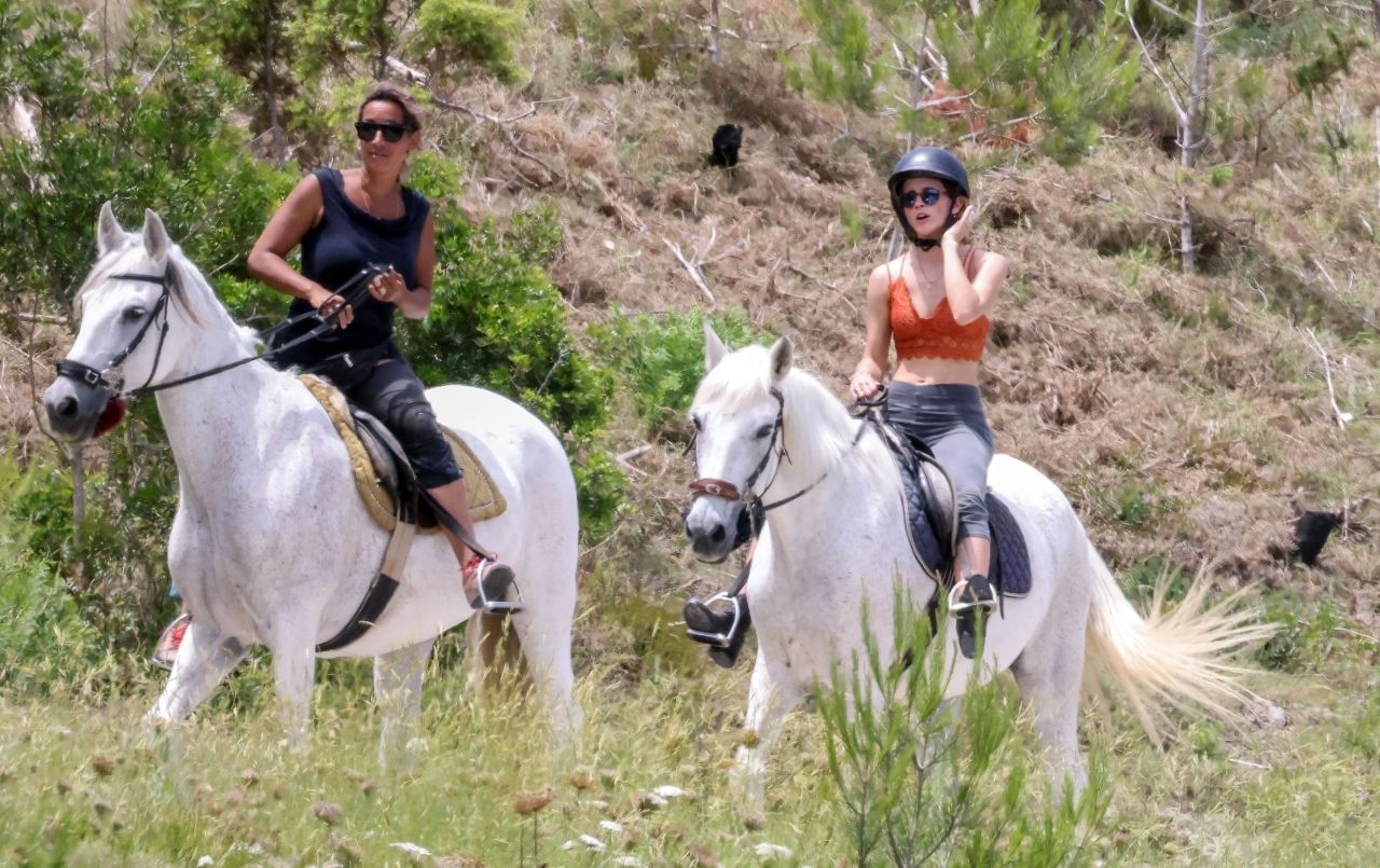 Emma Watson Riding a Horse - Ibiza 08/07/2022 • CelebMafia