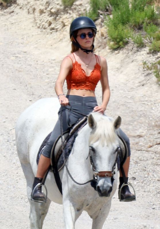 Emma Watson Riding a Horse - Ibiza 08/07/2022