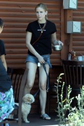 Erin Moriarty Wearing Daisy Dukes at Kings Road Cafe in West Hollywood 06/02/2022