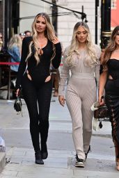 Frankie Sims, Demi Sims and Chloe Sims at MNKY House in London 06/25/2022