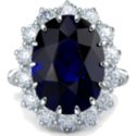 Garrard & Co Sapphire and Diamond Engagement Ring