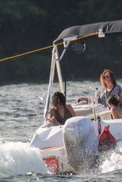 Isabela Merced and Kianah on a Boat in Miami 06/15/2022