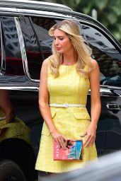 Ivanka Trump in a Yellow Dress   Miami 06 01 2022   - 8