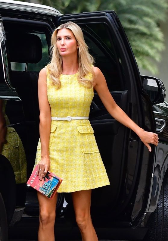 Ivanka Trump in a Yellow Dress   Miami 06 01 2022   - 42