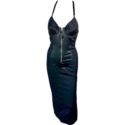 Jean Paul Gaultier 1990’s Vintage Bondage Black Evening Dress