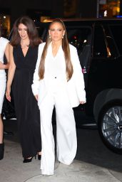 Jennifer Lopez in a White Ensemble   Netflix s  Halftime  Premiere Afterparty in New York 06 08 2022   - 79