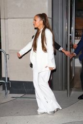 Jennifer Lopez in a White Ensemble   Netflix s  Halftime  Premiere Afterparty in New York 06 08 2022   - 73