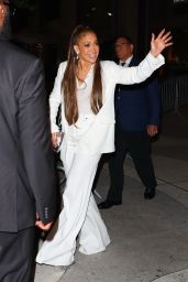 Jennifer Lopez in a White Ensemble   Netflix s  Halftime  Premiere Afterparty in New York 06 08 2022   - 24