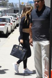 Jennifer Lopez Wears All Black and White Nike Sneakers - Los Angeles 06/01/2022