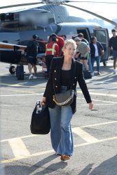 Jessica Seinfeld - Arriving to NYC Via Helicopter 05/30/2022