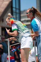 JoJo Siwa and Kylie Prew - Rock the Pride Parade in West Hollywood 05/23/2022
