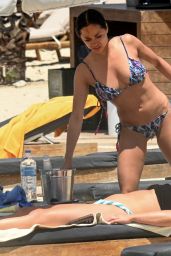 Katya Jones and Amie Fuller on the Beach in Mykonos 06/08/2022
