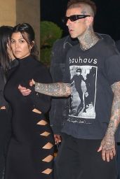 Kourtney Kardashian and Travis Barker - Nobu in LA 06/01/2022