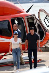 Lauren Sanchez - Arriving to NYC Via Helicopter 05/31/2022