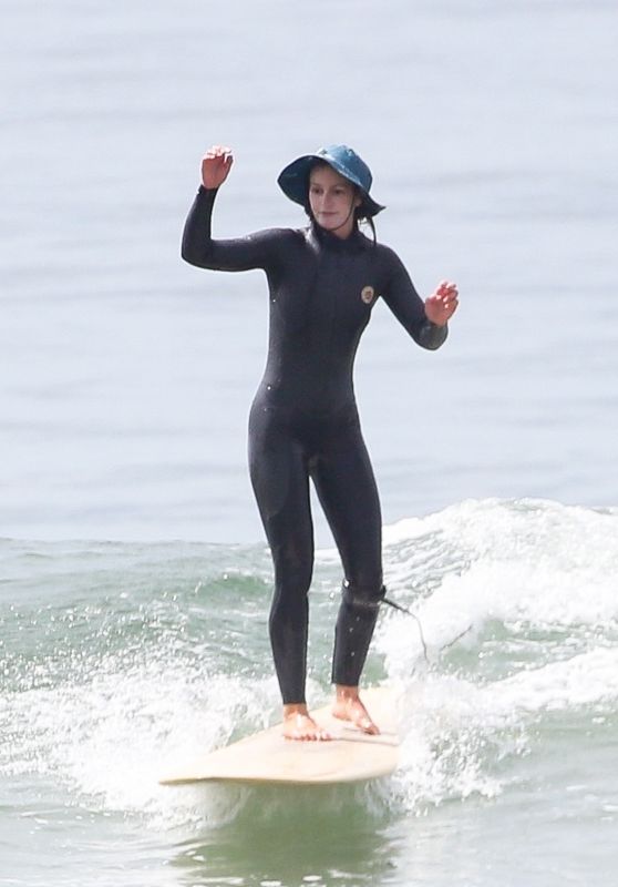 Leighton Meester - Morning Surf Session in Malibu 06/04/2022