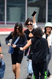 Lily James With Gemma Chan and Dominic Cooper in London 06/27/2022
