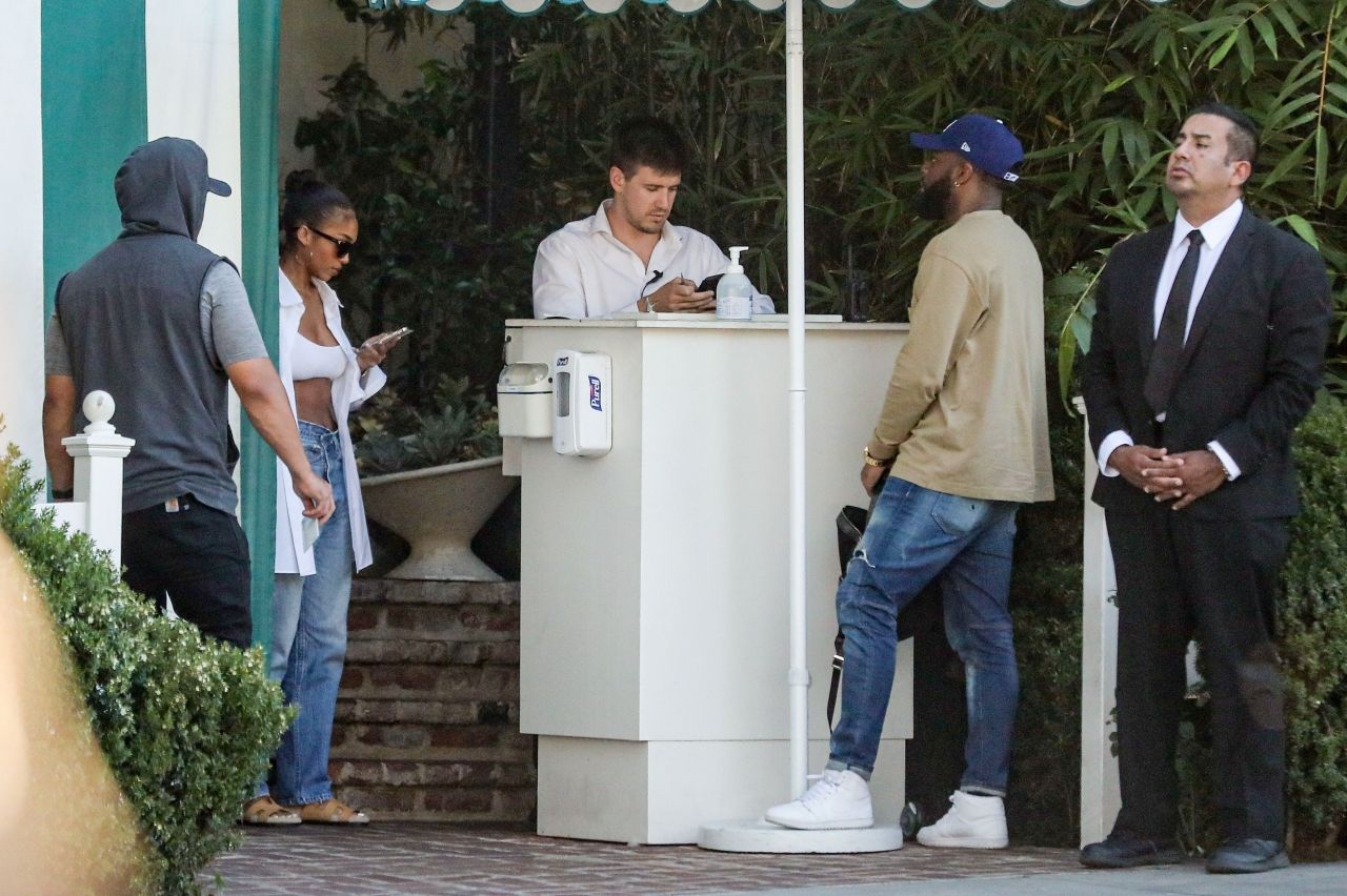 Lori Harvey at San Vicente Bungalows in West Hollywood 06/20/2022