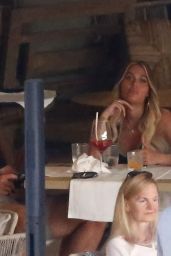 Lottie Tomlinson and Lewis Burton at La Savina Restaurant in Ibiza 06/07/2022