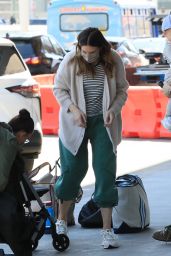 Mandy Moore in Travel Outfit at LAX Airport 06/06/2022