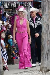 Margot Robbie on the Set of "Barbie" in LA 06/28/2022