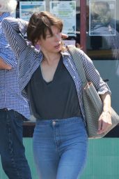 Milla Jovovich - Out in Los Feliz 06/21/2022
