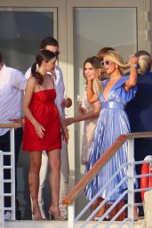 Miranda Kerr With Paris Hilton and Jared Leto at the Hotel du Cap Eden Roc in Antibes 06/19/2022