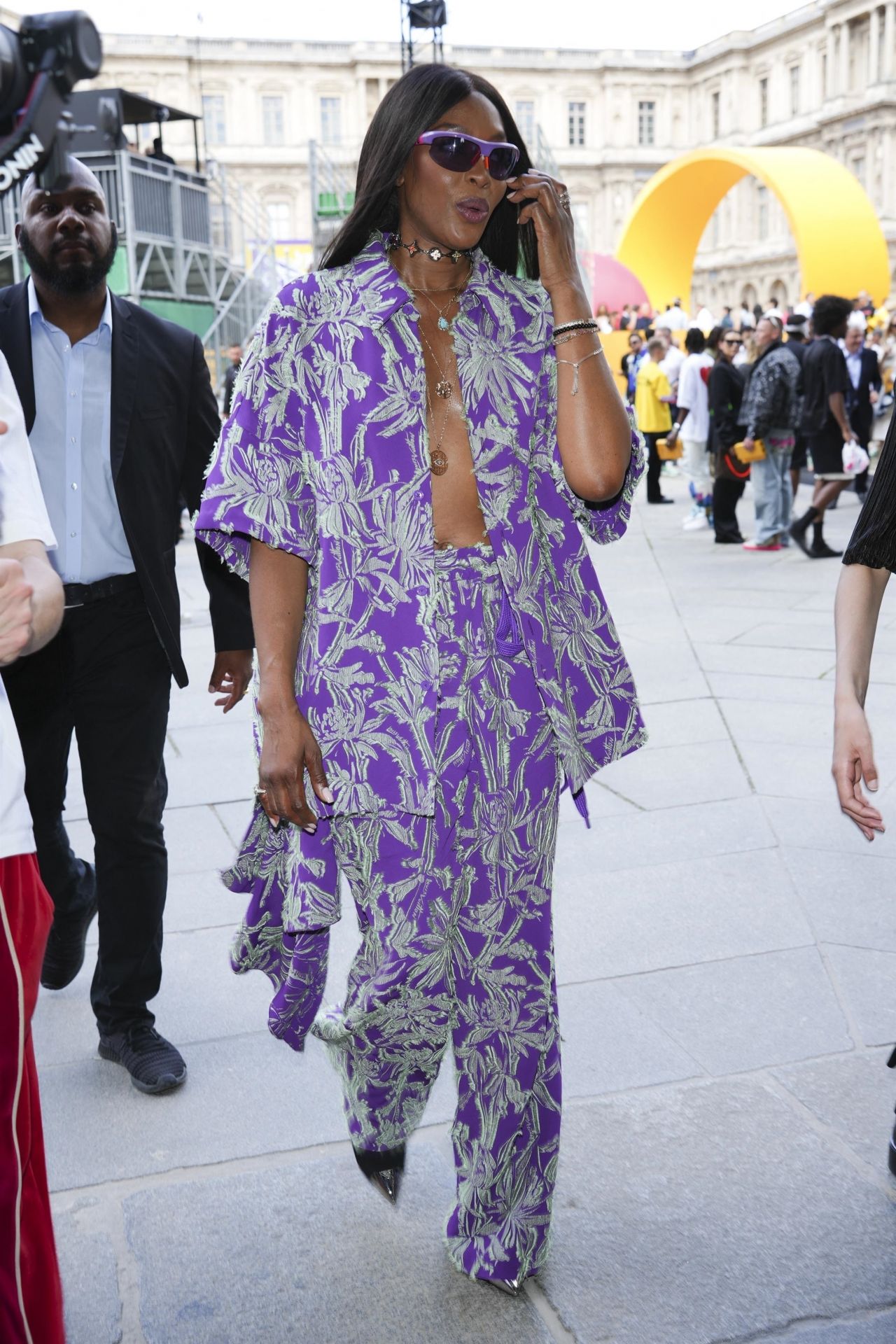 Naomi Campbell attends the Louis Vuitton Menswear Spring Summer