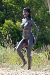 Nicole Scherzinger - Enjoys a Mud Bath in Formentera 06/16/2022