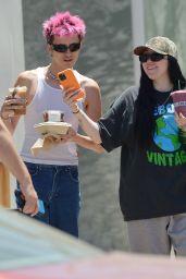 Noah Cyrus and Her Boyfriend in Los Angeles 06/14/2022