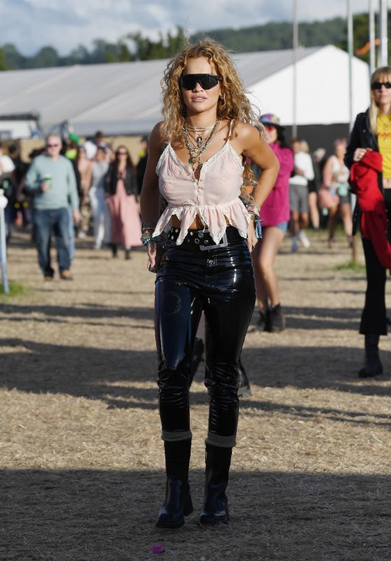Rita Ora at the Glastonbury Festival 06/26/2022