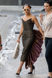 Tessa Thompson - Arriving at Jimmy Kimmel Live in Los Angeles 06/22/2022