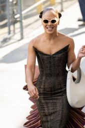 Tessa Thompson - Arriving at Jimmy Kimmel Live in Los Angeles 06/22/2022