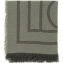 Toteme Monogram-Print Wool-Blend Scarf
